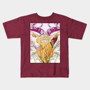 Enchanted Deer: A Majestic Spirit with a Touch of Whimsy Kids T-Shirt